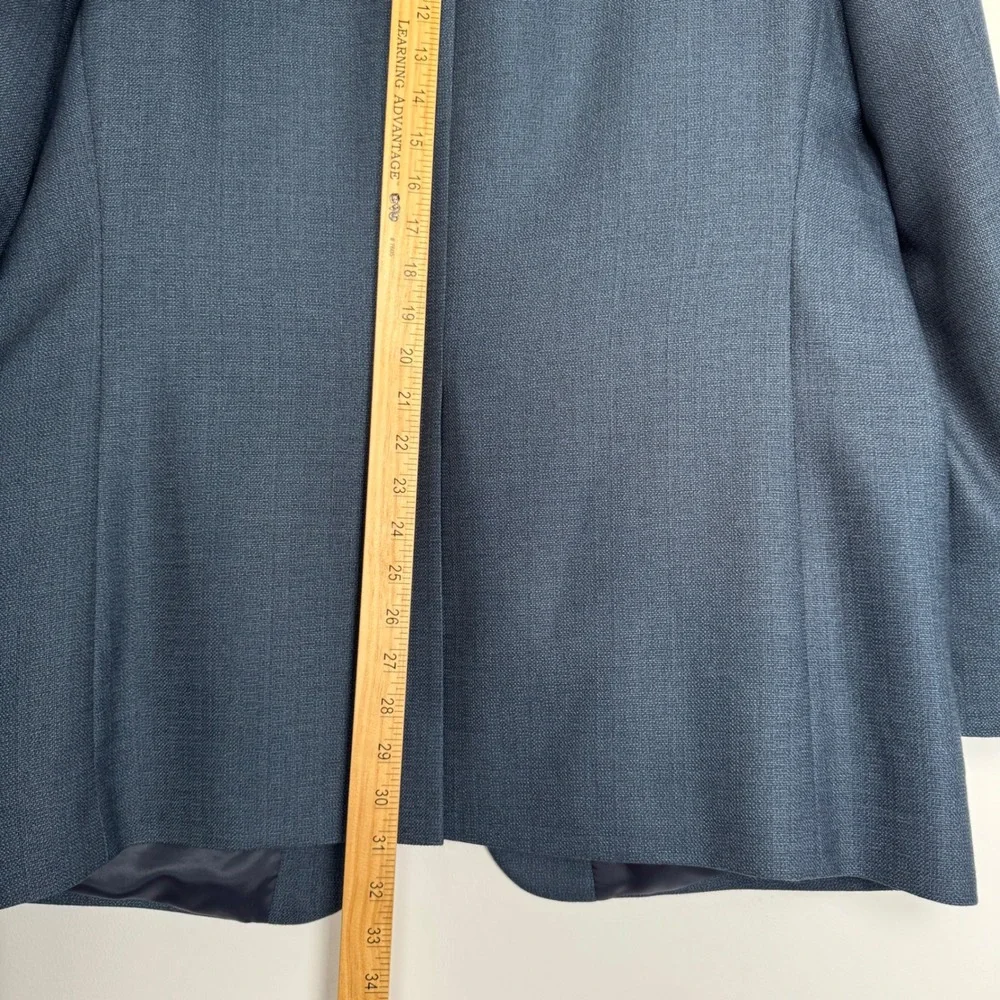 Lauren‎ Ralph Lauren Mens 42R Blue Textured Two Button Blazer Sport Coat Jacket